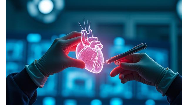 VR gözlüğü takan doktor, sanal bir hasta üzerinde cerrahi işlem pratiği yapıyor.